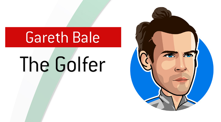 The Golfer - Nickname for Gareth Bale during his time at Real Madrid. - Profile, illustration.