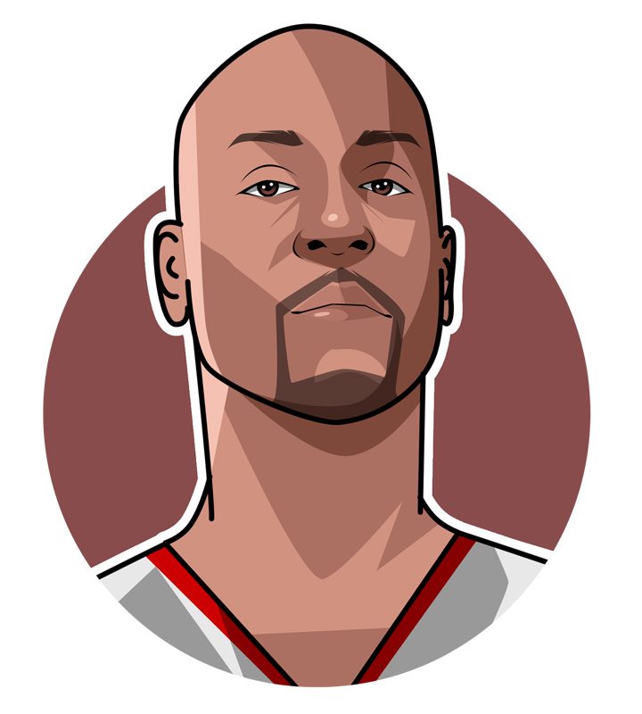 Gary Payton, also known as the Glove.  The NBA superstar, who played for the Seattle Supersonics.  Illustration.  Profile drawing.  Image.  Avatar art.  One of the best point guard defenders during his time.