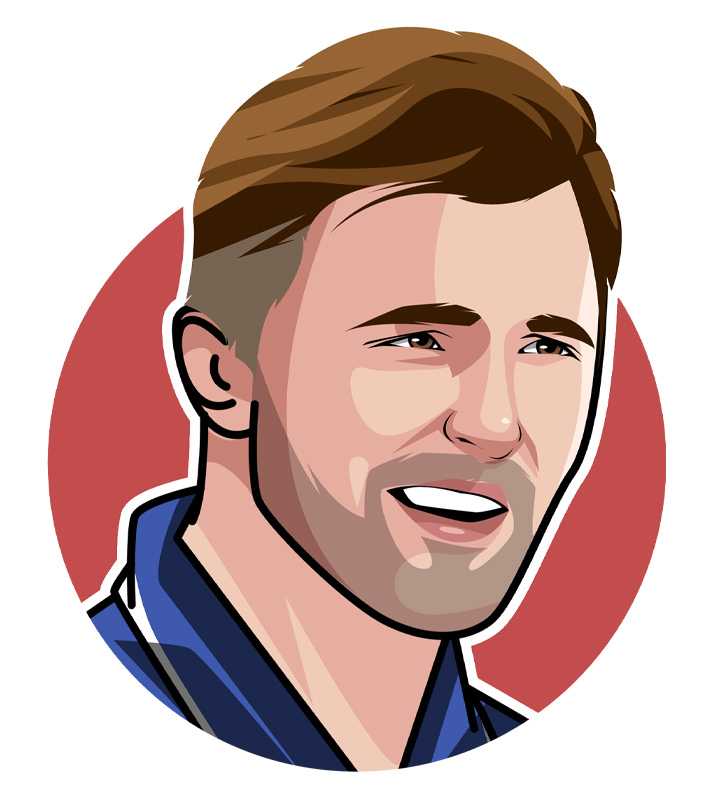 Goran Ivanisevic, also known as Zec and Wild Card - Profile illustration. Drawing. Digital art. Avatar.