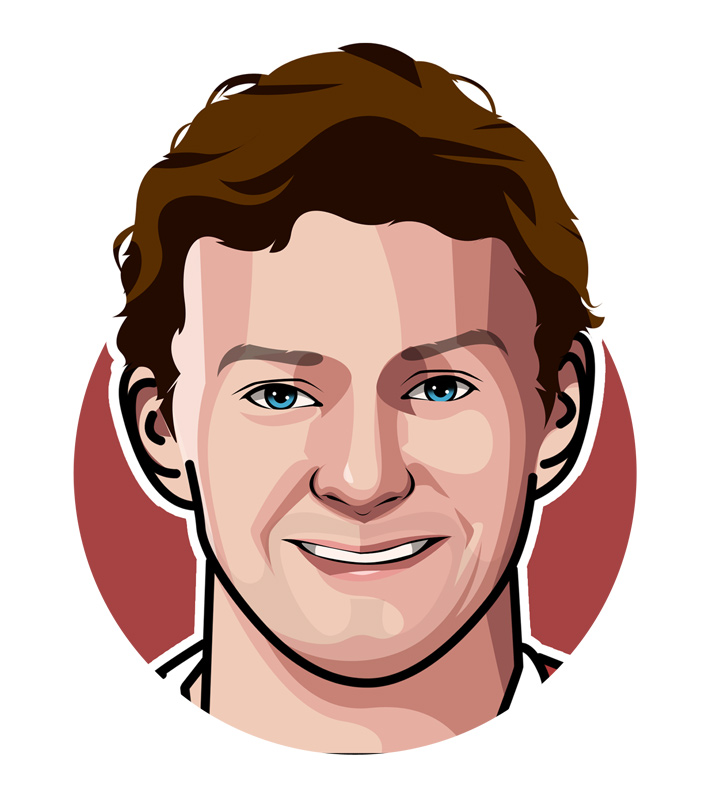 Gunnar Solskjaer profile drawing.  Art.  Illustration.  Football player turned manager.  Manchester United.