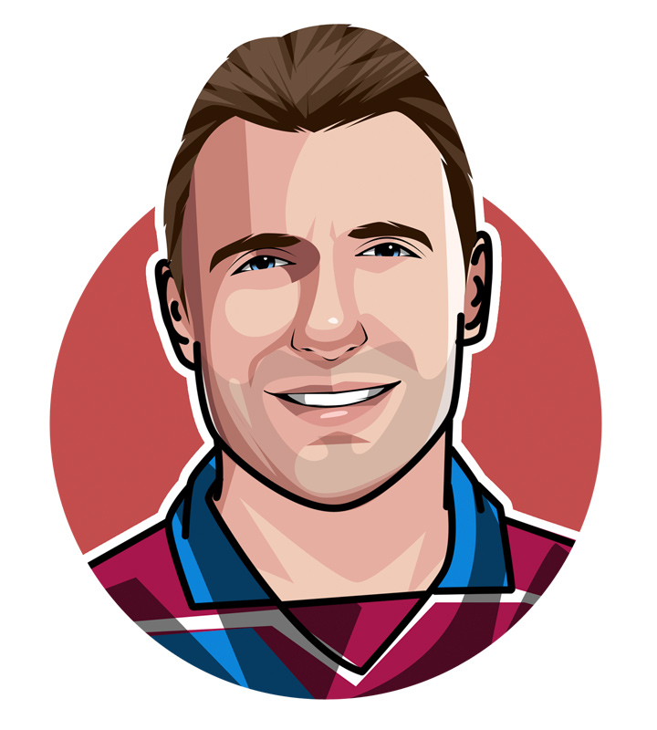 The Bulgarian football legend - Hristo Stoichkov - Illustration.  Profile drawing.  Art.