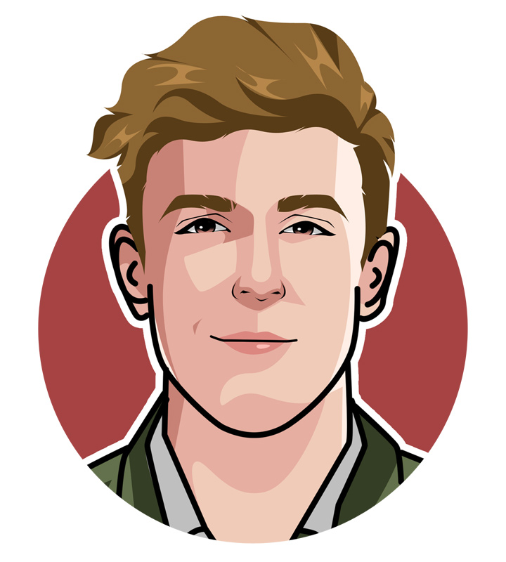 Boxer and social media sensation Jake Paul, also known as the Problem Child.  Illustration.  Profile drawing.  Digital art.