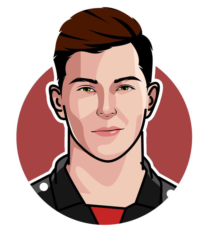 Kai Havertz profile illustration - Football star - Art.  Digital drawing.  Avatar.