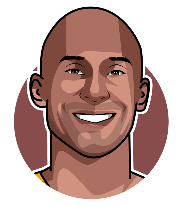 Kobe Bryant illustration.  Art.  Digital drawing.  The Black Mamba - Basketball star.