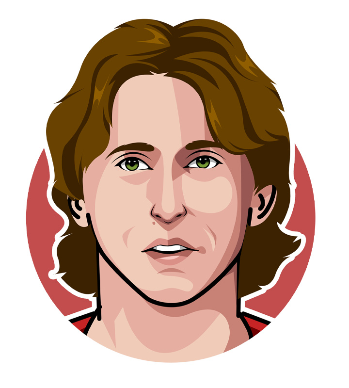 Profile drawing - Luka Modric - Digital art.  Illustration.  Croatia.  Real Madrid.