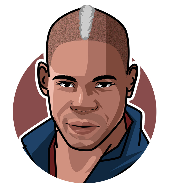 Mario Balotelli - Profile illustration. Drawing.  Art.  Avatar.  Famous soccer player.  Super Mario.