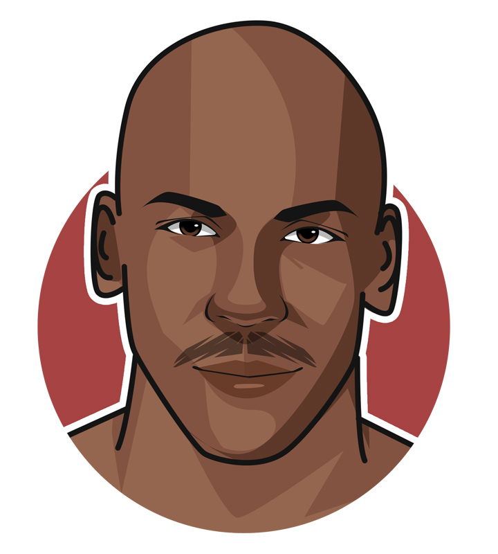 The one and only - Michael Jordan - Illustration.  Profile drawing.  Avatar.  Digital art.  Black Cat.