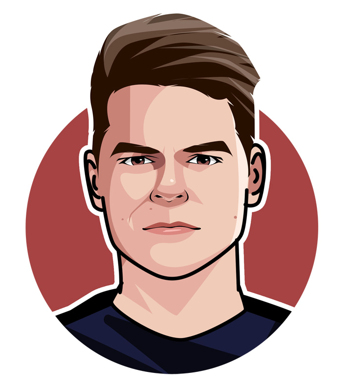 The best tennis player to come out of Canada - Milos Raonic aka Maple Leaf Missile.  Illustration.  Profile drawing.  Avatar art.
