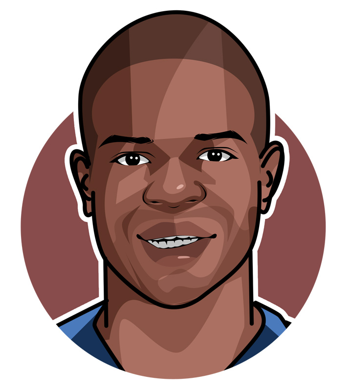 NGolo Kante profile drawing.  The Rat.  Illustration.  Avatar.  Art.  Chelsea and France star midfielder.