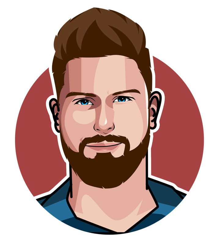 Olivier Giroud aka Le Buteur de Charme - Illustration.  Profile drawing.  Digital art.