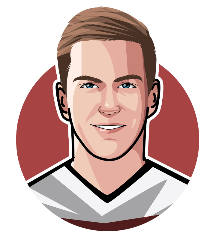 Philipp Lahm, the famous German footballer.  Illustration.  Profile drawing.  Avatar art.  The Magic Dwarf.  Bayern Munich superstar.