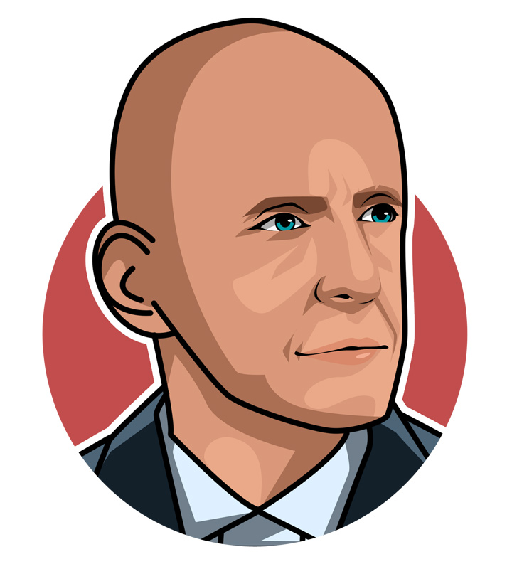 Profile art - Pierluigi Collina - Kojak - Soccer referee - One of the best.  Drawing.  Illustration.