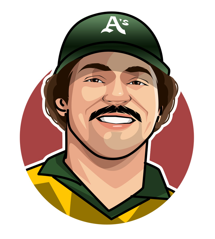 Reggie Jackson, also known as Mister October, profile illustration.  Drawing.  Sketch.  Vector-style avatar art.
