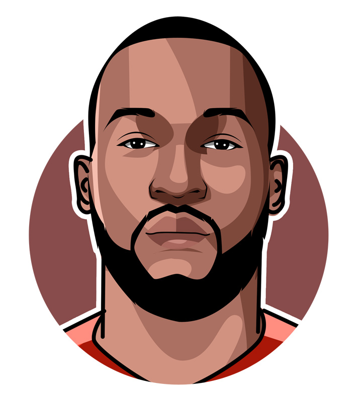 Romelu Lukaku - Soccer player - Profile - Illustration, drawing, digital art piece. - Big Rom