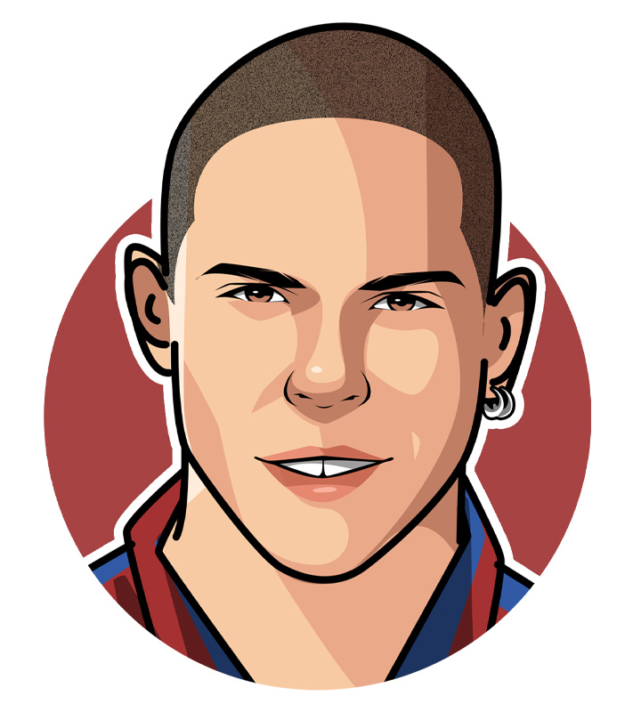 The one and only Il Fenomeno - Illustration.  Ronaldo Luis Nazario de Lima.  Drawing.  Profile illustration.  Digital art.  One of the best to ever play the game.