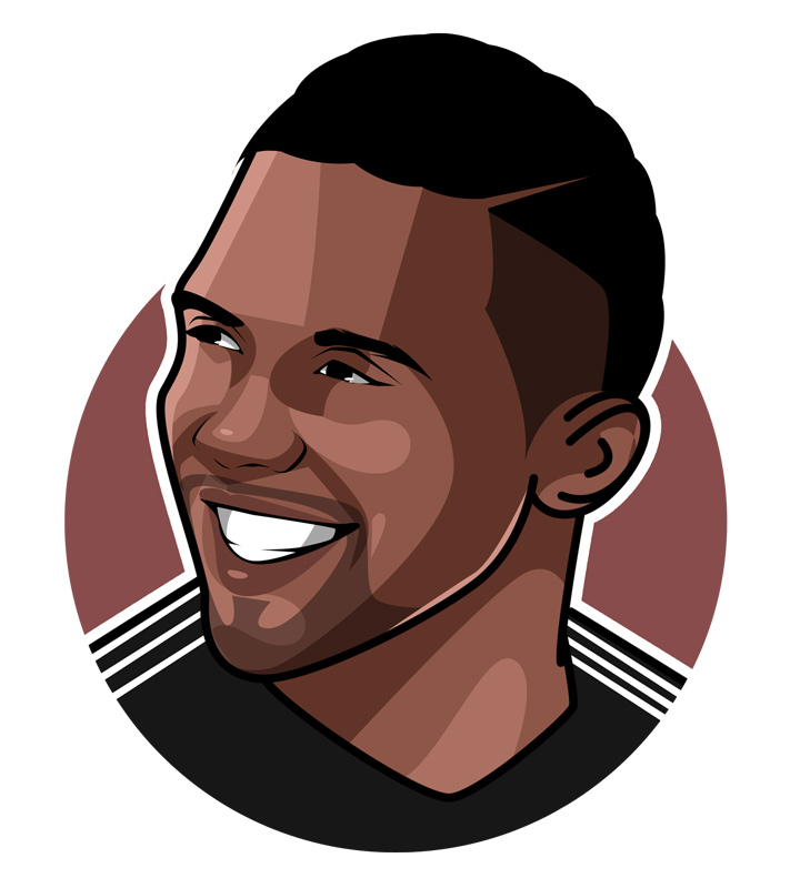 Samuel Etoo profile image.  Illustration.  Drawing.  Art.  Avatar.  One of the best African footballers of all time.