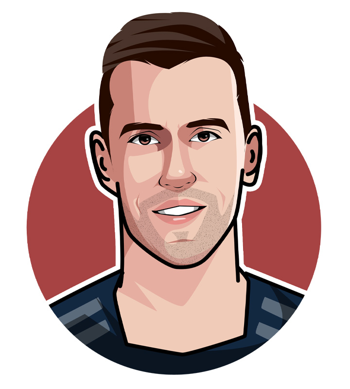 Sergio Busquets - Spain and Barcelona football star - Profile drawing.  Illustration.  Avatar art.