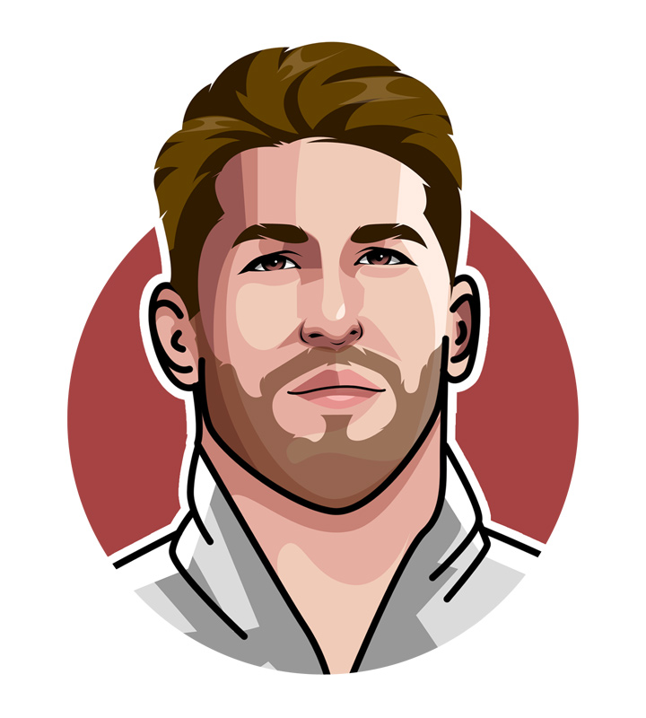 The one and only - Sergio Ramos - Also known as the El Capitan. - Profile drawing - Illustration. Avatar art. Caricature.