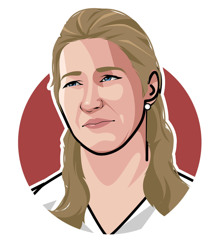 The greatest female tennis player of all time - Steffi Graf - Illustratiotn - Art.  Profile drawing.  Avatar.