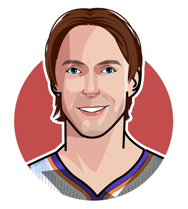 Steve Nash, also known as Captain Canada.  Illustration.  Profile drawing.  Digital art piece.  All-star basketball player and two times MVP.