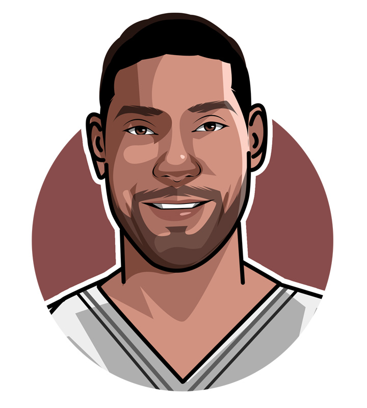 Tim Duncan, aka The Big Fundamental, spent his entire career playing for San Antonio Spurs.  One of the best ever.  Illustration.  Profile drawing.  Avatar art.
