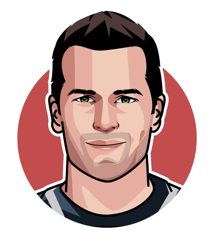 One of the most legendary North American athletes - Tom Brady - Drawing.  Illustration.  Art.  Profile.