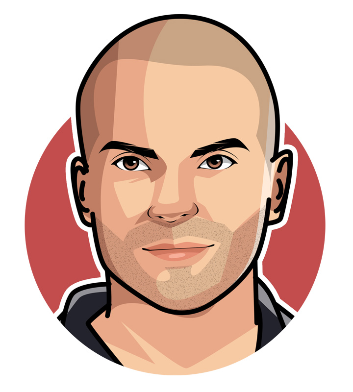 Tony Parker - The famous San Antonio Spurs point guard nicknamed the Parisian Torpedo - Player profile illustration.  Drawing.  Avatar art.