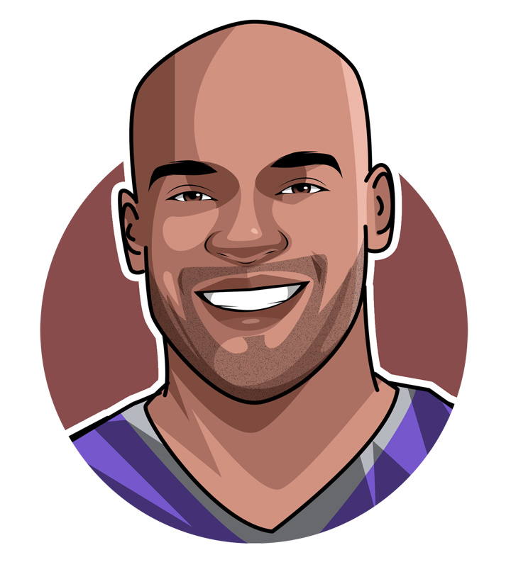 Half Man Half Amazing - The one and only - Vince Carter - The Vinsanity.  Profile illustration.  Drawing.  Art.