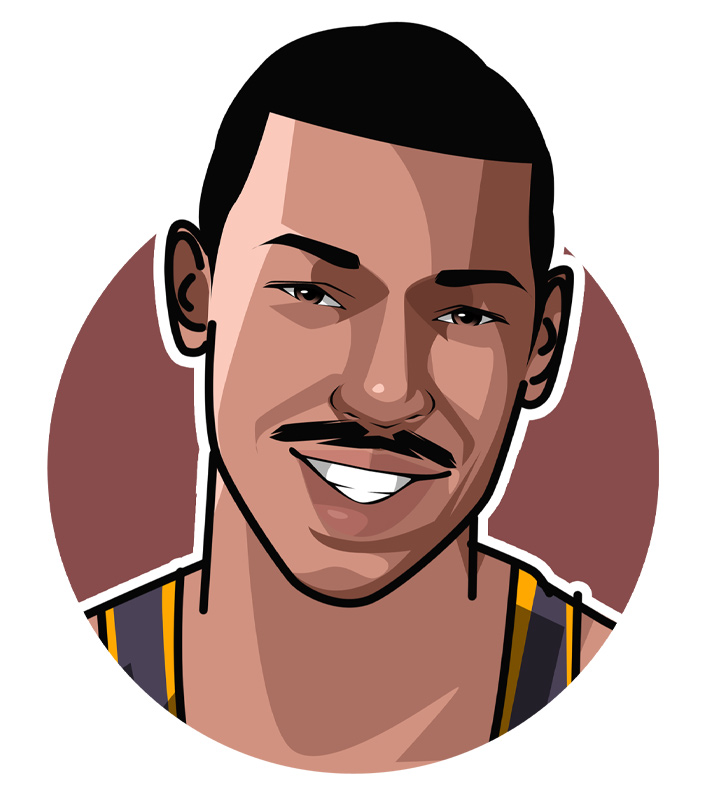 Wilt Chamberlain profile illustration.  Drawing.  Art.  One of the most iconic basketball players of the past.  Nicknamed Wilt, the Stilt