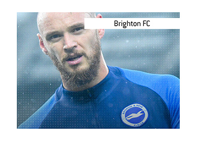 Bet on Brighton FC games - In photo: David Button - Representing the colours of the club.