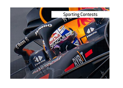 List of high profile sporting events to place bets on.  In photo: Max Verstappen in his F1 car.